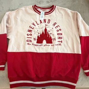 Disney Red and Pink Sweatshirt